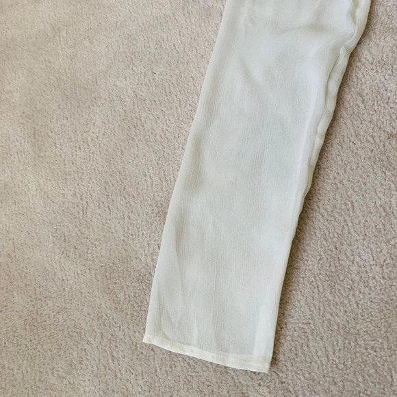 The Limited blouse White Ruffle collar top size small - Picture 6 of 16